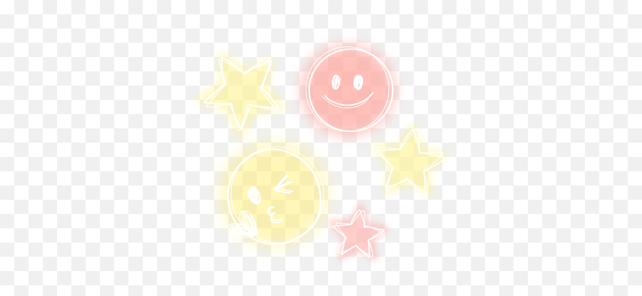 Emoji Luminous Neon Sticker - Happy,Lighting Emoji