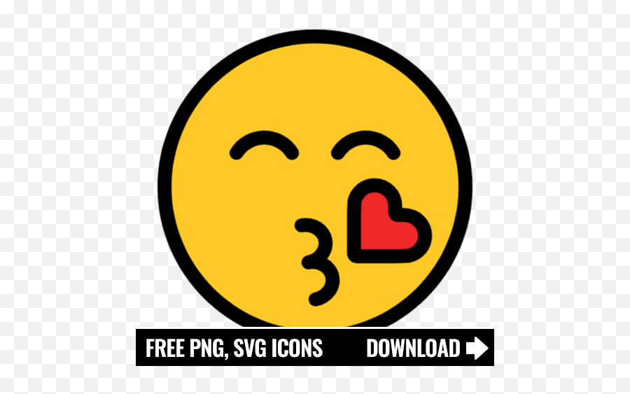 Free Kiss Icon Symbol Download In Png Svg Format - Tik Tok Logo Svg Emoji,Kissing Emoticons