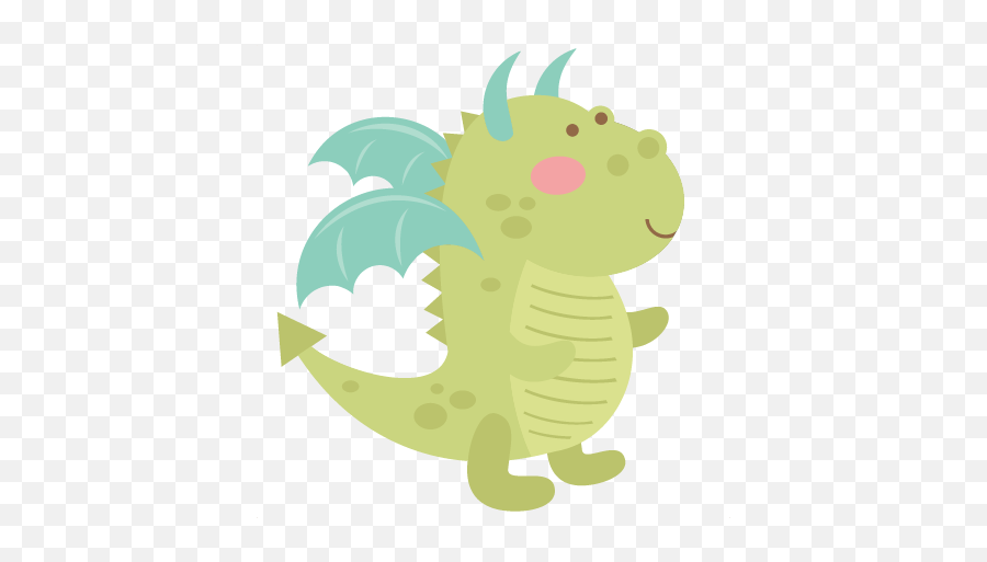 Dragon Svg Cutting File Cute Dragon - Cute Dragon Clipart Png Emoji,Cute Dragon Emojis