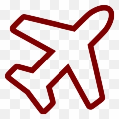 Maroon Airplane 5 Icon - Red Airplane Icon Transparent Emoji,What Is The Pic Of An Airplane And Pencil With Note Paper For Emoji
