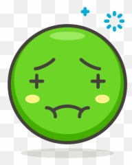 Nauseated Face Emoji Clipart - Nausea Clip Art,Nauseated Emoji