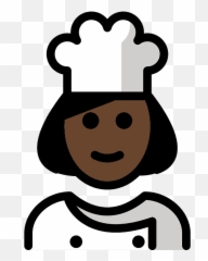 Woman Cook Emoji Clipart - Chef Animado Mujer Png,Chef Emoji