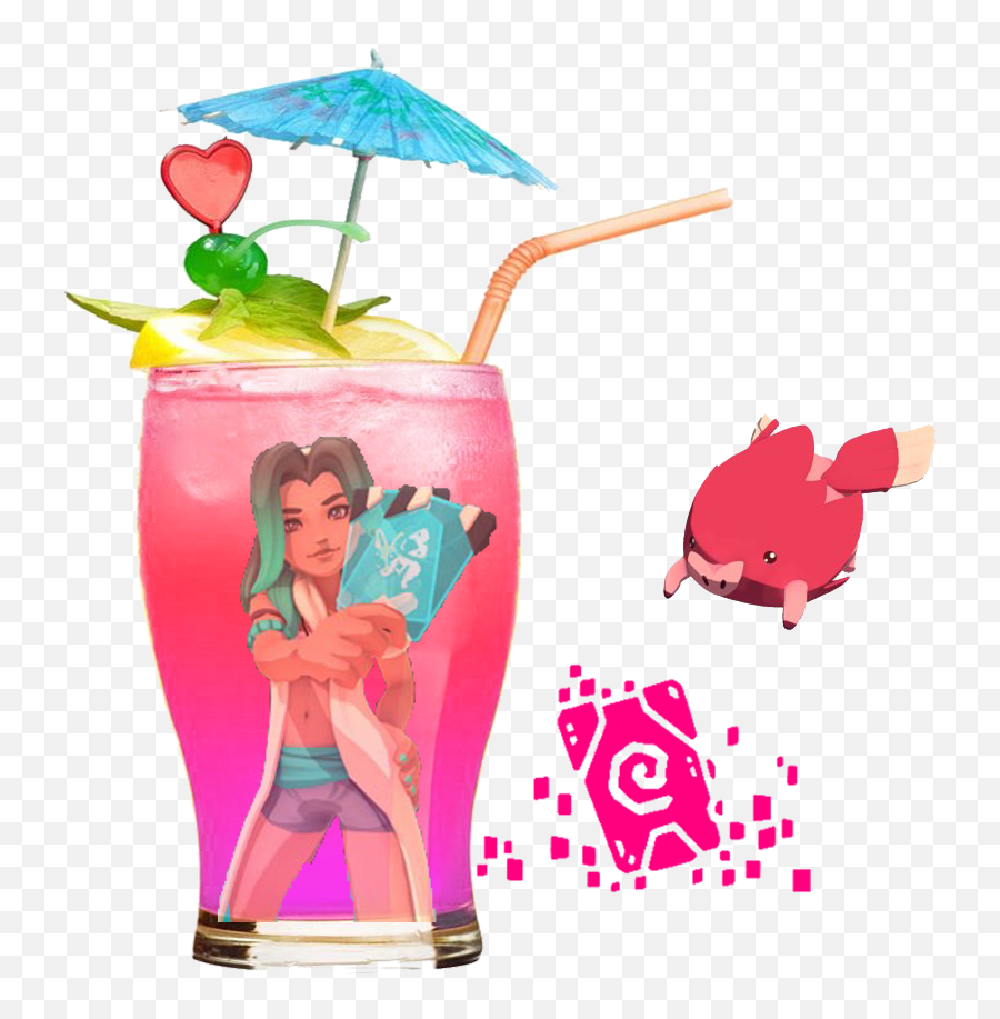 Pinkie Becomes A Temtem Tamer 2 - Wine Cocktail Emoji,Guess The Emoji Umbrella And Sun