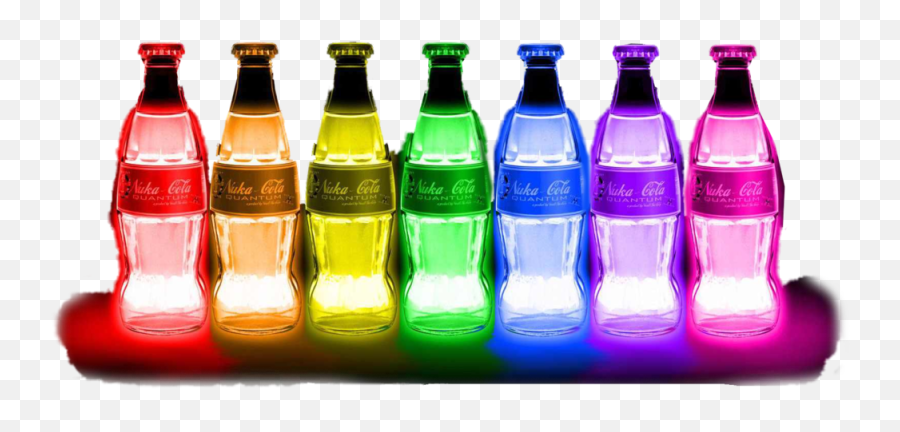Neon Coke Bottles - Nuka Cola Quantum Emoji,Nuka Cola Emojis