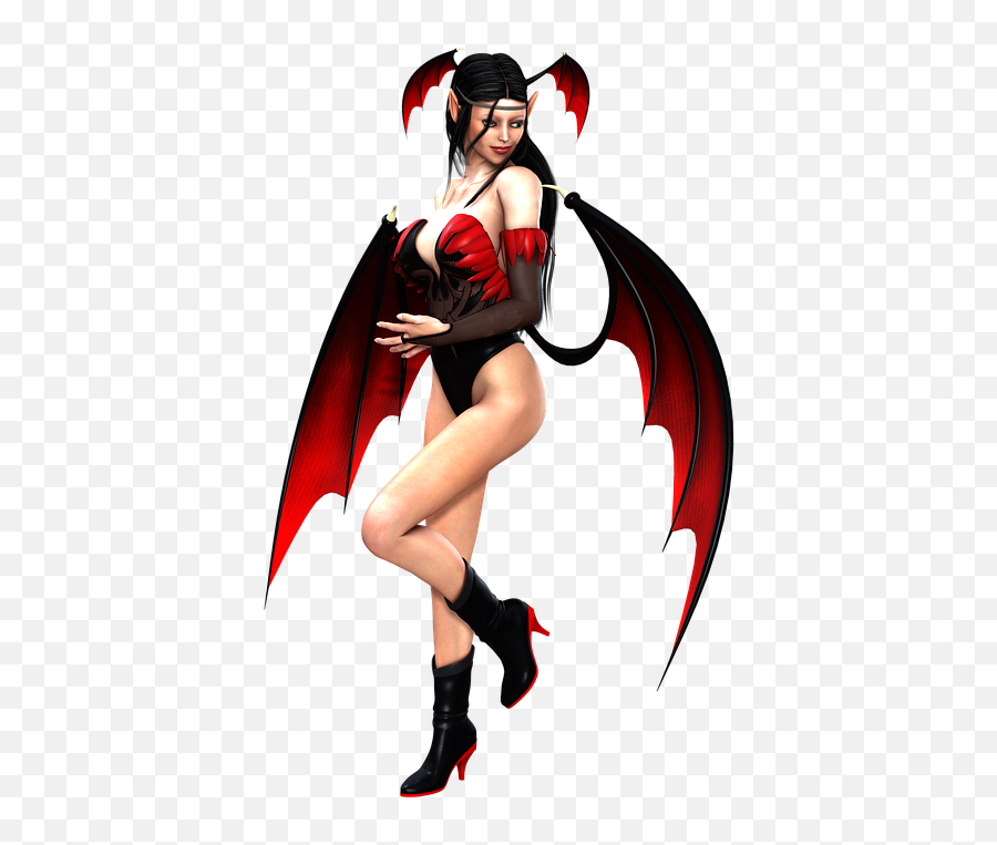 Wings Fairy Pose 3d Devil Hell Sexy - Little Demon Emoji,Sexy As Hell Emotions