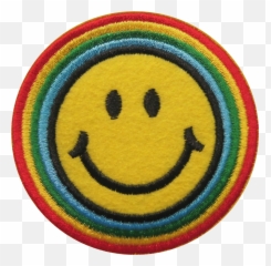 Smile Smileyface Smiley Patch Sticker - Smile Hippie Emoji,Walker Emoticon