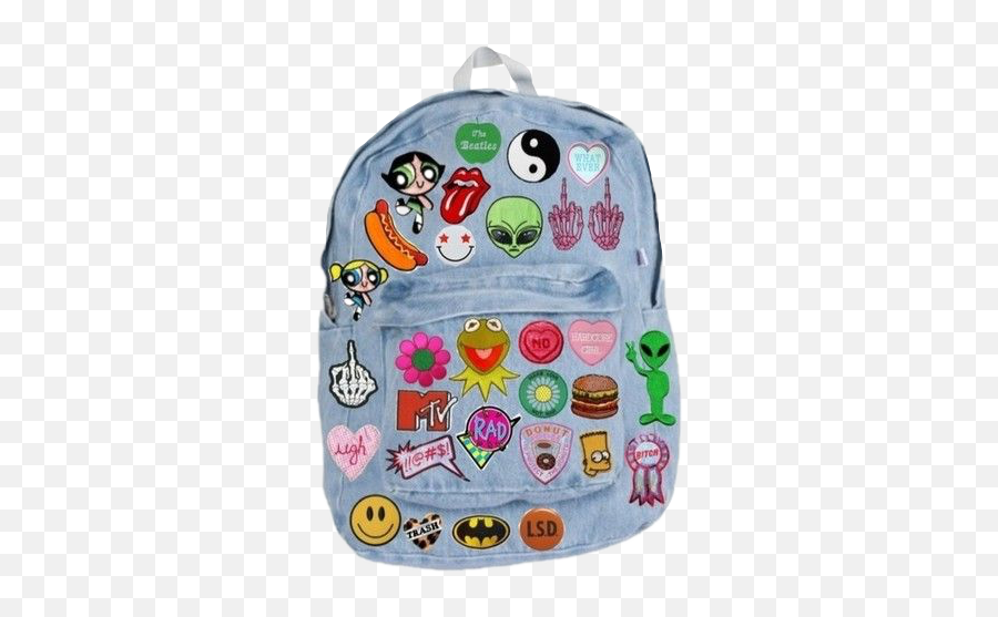 Bag Plastic Bag Aesthetic Png - Decorating Backpack With Patches Emoji,Walmart Bookbags Emojis