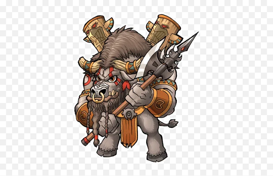 World Of Warcraft Whatsapp Stickers - Wow Tauren Meme Emoji,Warrior Warcraft Emoji