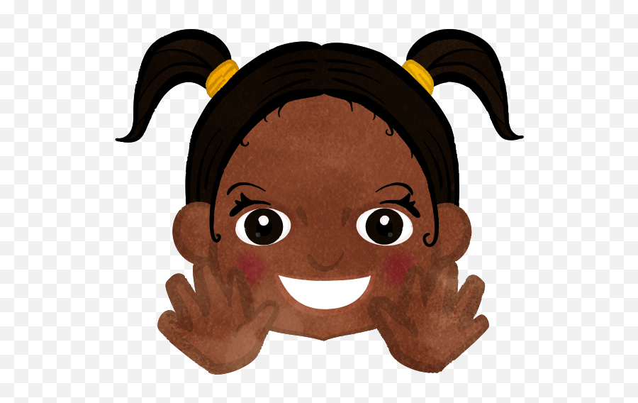Smiling Twin Tail Girl Waving Her Hand - Cute2u A Free Cute Emoji,Smiling Wave Emoji