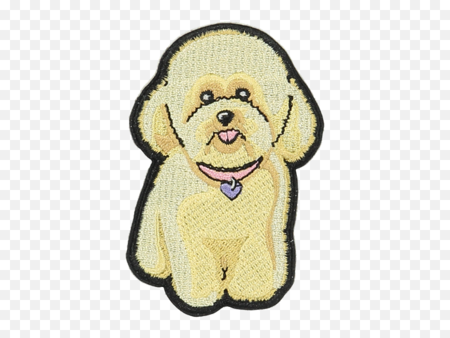 Fluffy Dog Sticker Patch Emoji,Pet Emotions Black Desert