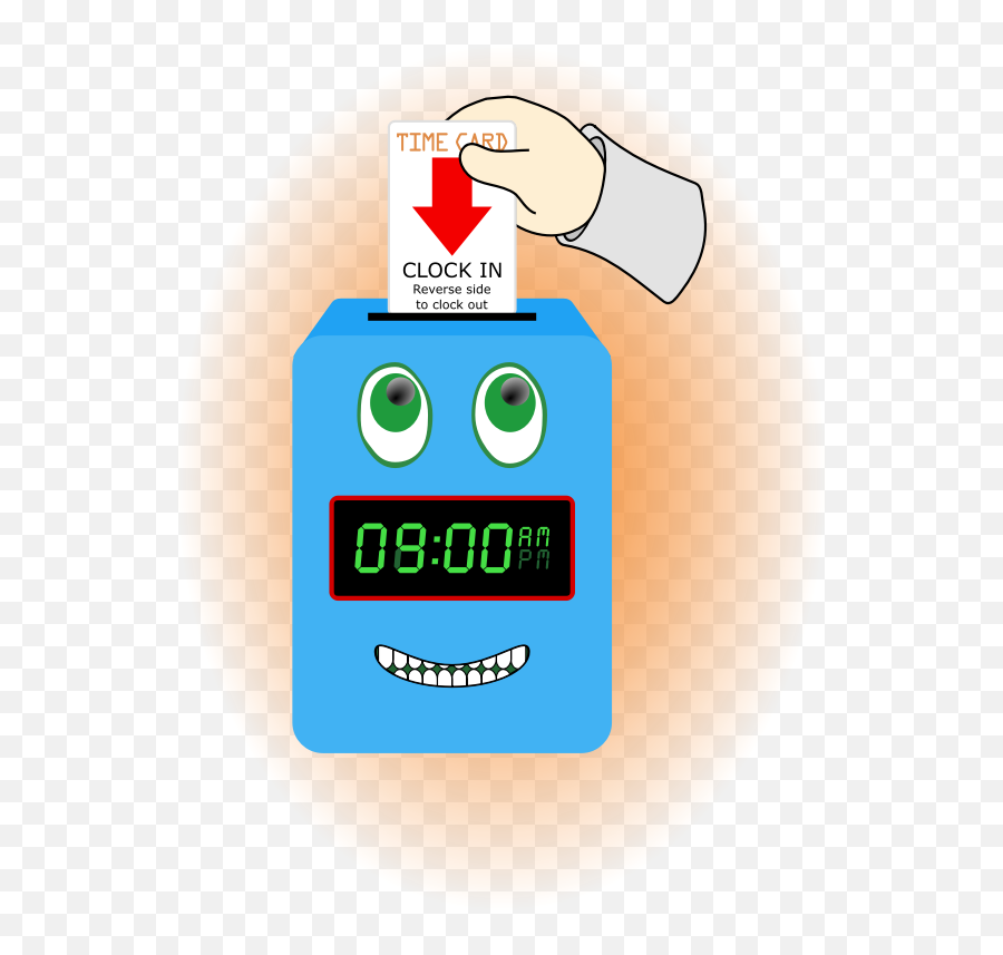Cartoon Time Clock Clip Art Free Image - Clipart Clock Emoji,Cartoons With Emotions