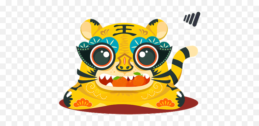 Cny2020 Tiger Sticker - Cny2020 Tiger Cute Tiger Discover Emoji,Copy And Paste Emojis Lunar New Year