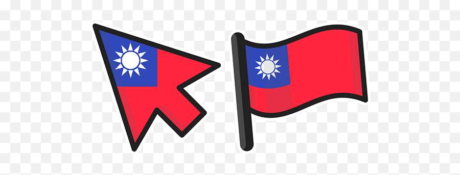 Taiwan Flag Cursor U2013 Custom Cursor Emoji,Indian Flag Emoji
