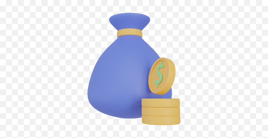 Premium Money Bag 3d Illustration Download In Png Obj Or Emoji,Money Bag Emoji Under Her Photo