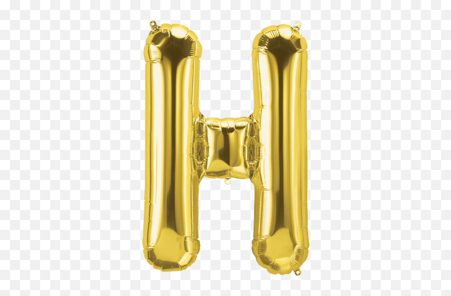 Gold Letter H 34 Balloon Emoji,Emoji Letter H