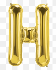 Gold Letter H 34 Balloon Emoji,Emoji Letter H