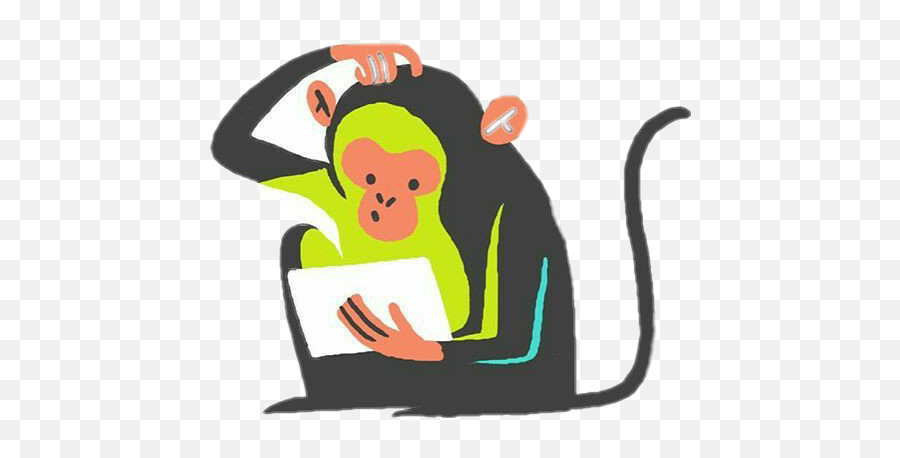 Monkeys Sticker Challenge On Picsart - Macaque Emoji,Dancing Monkey Emoticon