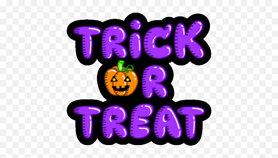 Halloween Quotes Sticker Challenge - Trick Or Treat Gif Png Emoji,Trick Or Treat Emoji
