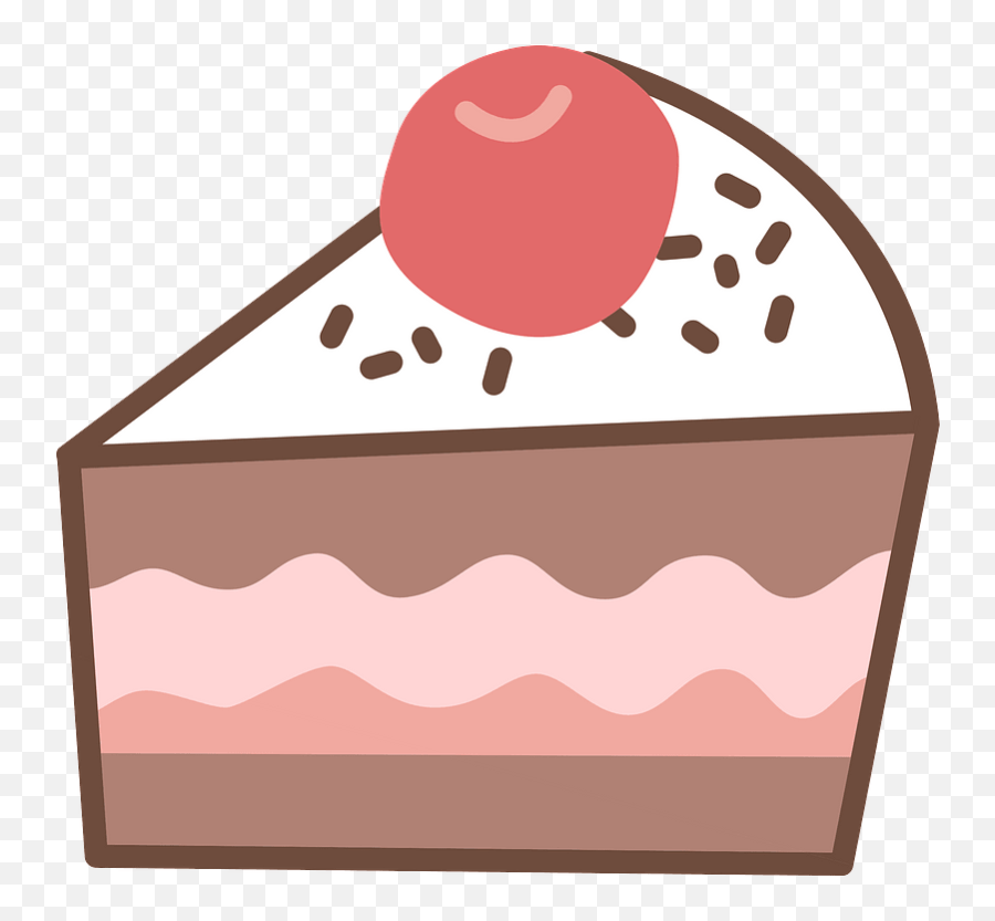 Slice Of Dessert Clipart - Transparent Ice Cream Cake Clip Art Emoji,Slice Of Cake Emoji