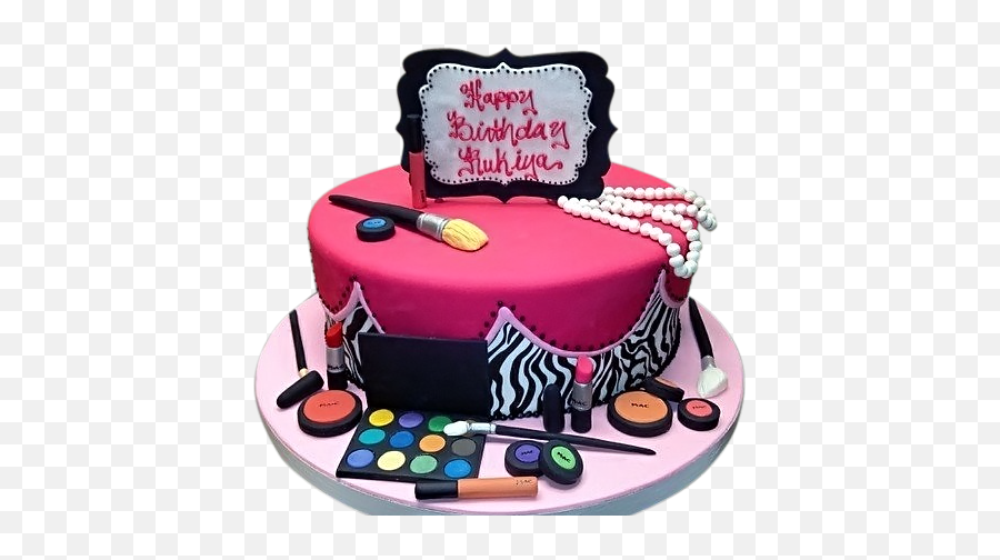 Cakefizz U2013 Online Cake Delivery Service - Birthday Makeup Kit Cake Emoji,Work Emotion Cr Kai 15x7