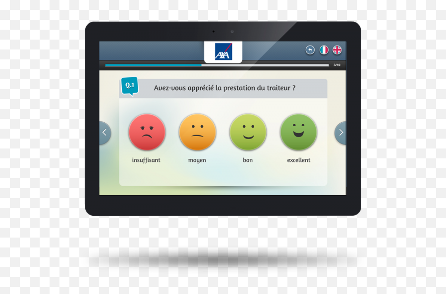 Expressyon Touch Smiley Customer Feedback Dymension - Enquete De Satisfaction Sur Tablette Emoji,Ass Emoticon