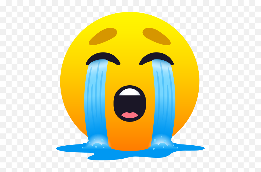 Emoji Sad Face Crying Loudly - Crying Face,Sad Face Emoji