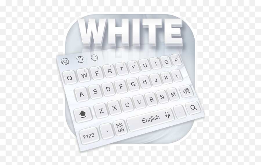 Pure White Keyboard For Android - Download Cafe Bazaar Office Equipment Emoji,Go Keyboard(with 10000+ Colorful Themes And 800+ Emoji, Emoticons And Smiley Faces