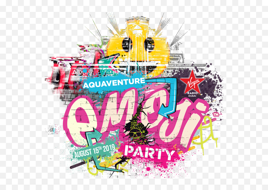 Aquaventure Emoji Party - Virgin Radio Dubai,Splash Emoji