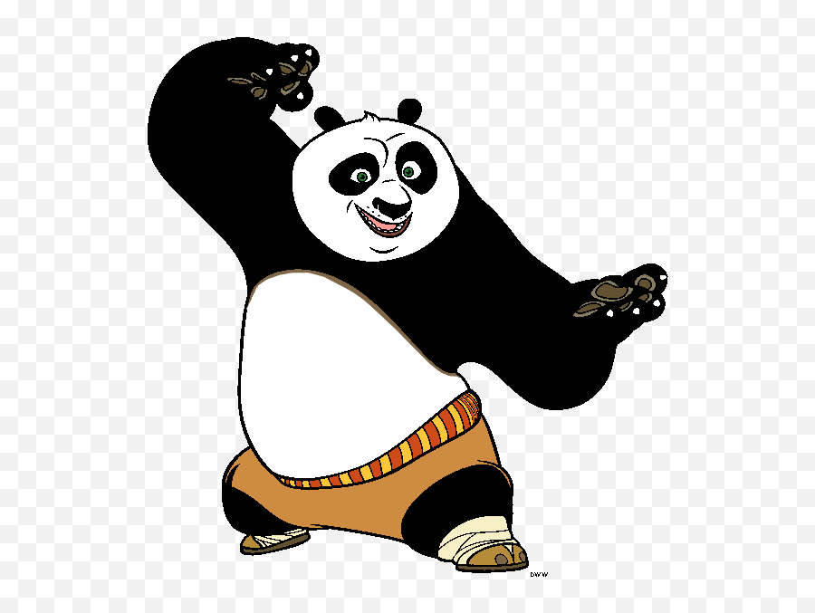 Panda Clipart Kung Fu Panda 3 Panda - Kung Fu Panda Vector Art Emoji,Kung Fu Emoji