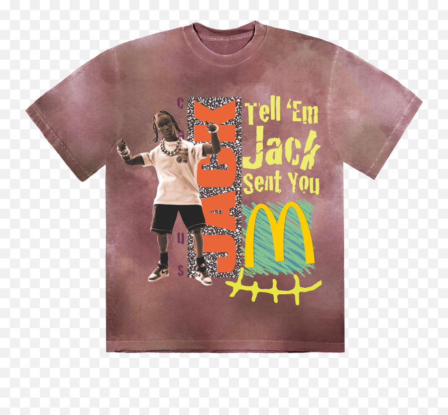 How A Burger - Travis Scott Macdonald T Shirt Emoji,Emotions Wheel Travis Scott