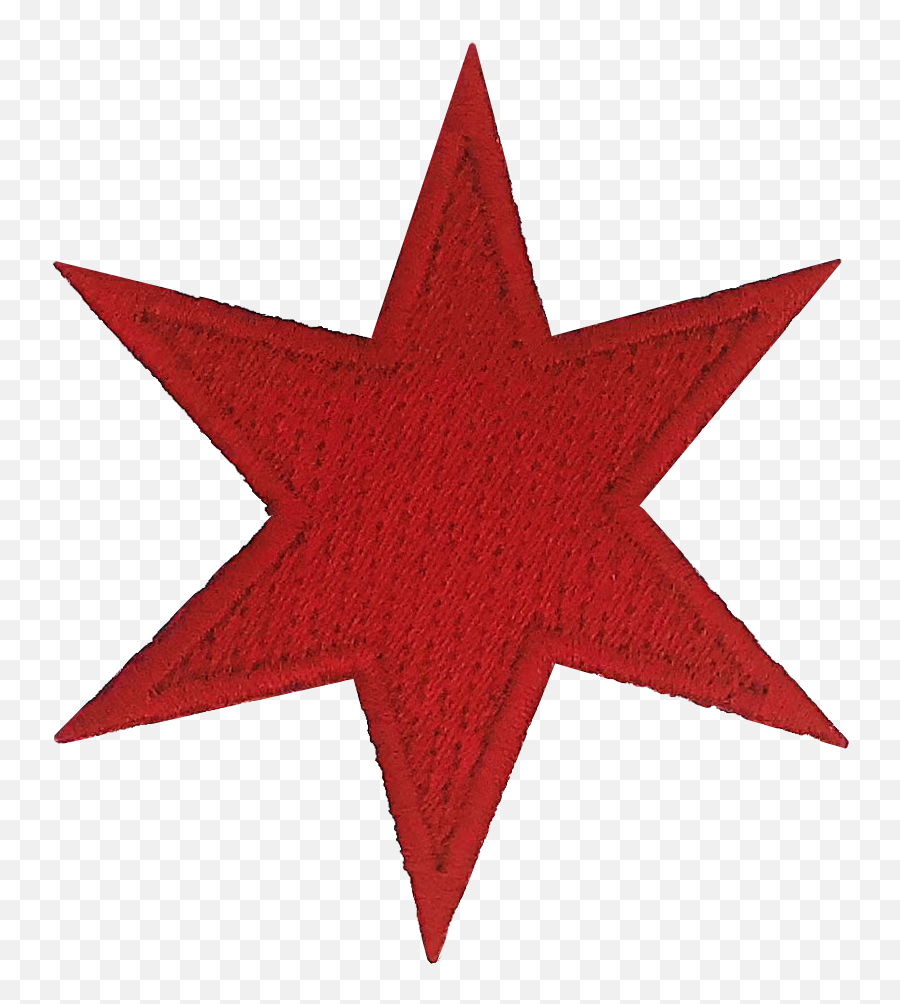 Chicago Star Patch - Pokemon Normal Energy Symbols Clipart Chicago Star Emoji,Star Trek Insignia Emoji