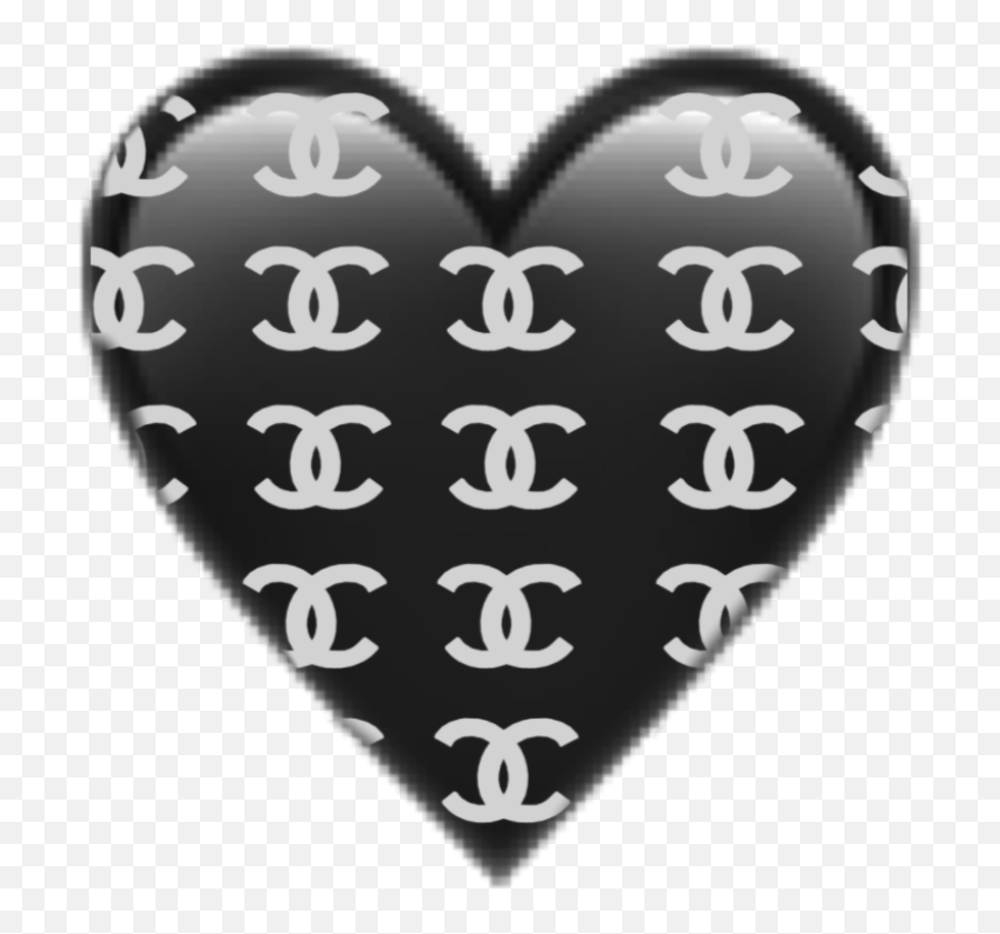 Black Gray Emoji Heart Sticker - Girly,Gray Heart Emoji