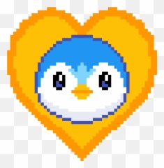 Download Hd Piplup - Minecraft Epic Pixel Art Transparent Pixel Art Pokemon Voltorb Emoji,Why Are Emoticons On Bed Minecraft