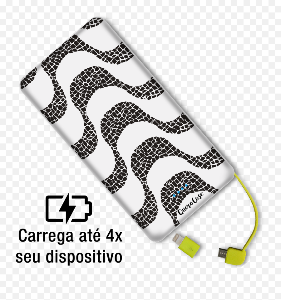 Carregador Portátil Ultra Fino 10000 Mah - Calçada Copacabana Carregador Portátil De Coração Emoji,Lg K7 Emojis