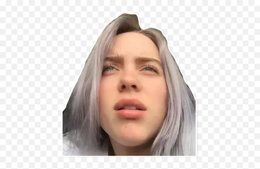 Billie Eilish Sticker Pack - Billie Eilish Head Sticker Emoji,Billie Eilish Emotions