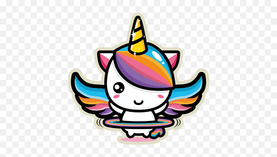 Flying Rainbow Pegasus Illustration Wall Art Emoji,Cute Easy Drawings Of Unicorn Emojis