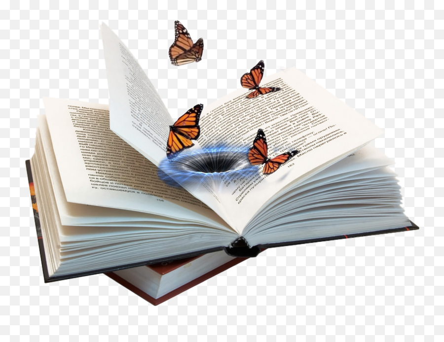 Portal Butterfly Book Asthetic Sticker Emoji,Angel Book Emoji