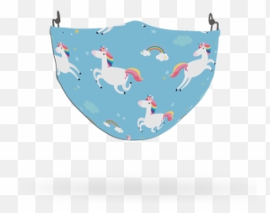 Lgbt Face Coverings - Unicorn Pattern Face Covering Page 1 Illustration Emoji,Unicorn Face Emoji