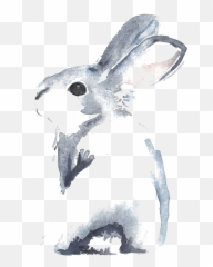 Download Little Watercolour Watercolor Cinnamon Rabbit Emoji,Rabbit Emoticon Pixel