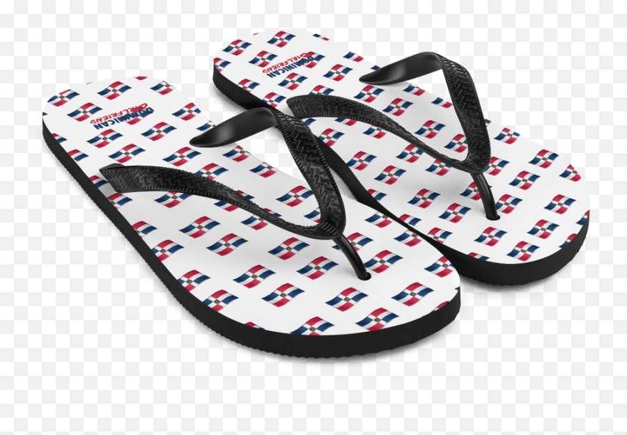 All - Over Emoji República Dominicana Flag Flipflops,Flip Flpo Emoji