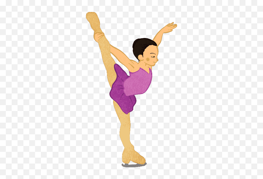 Figure Skate Girls In Cute Outfit Camel Pose - Cute2u A Emoji,Camel Emoji Copy