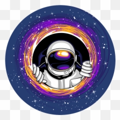 Astronaut In Space Kids Vinyl Carpet - Dot Emoji,Space Man Emoji