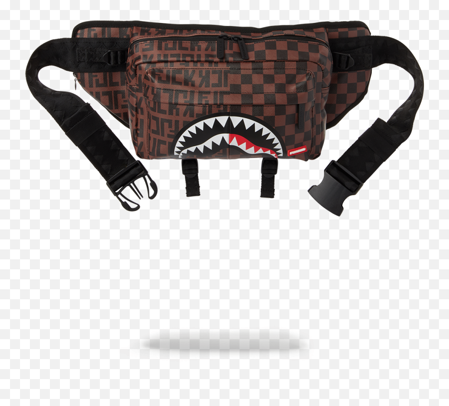 Split Checkered Double Cargo Crossbody - Crossbody Split Checkered Sprayground Emoji,Emoji Crossbody