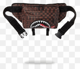 Split Checkered Double Cargo Crossbody - Crossbody Split Checkered Sprayground Emoji,Emoji Crossbody