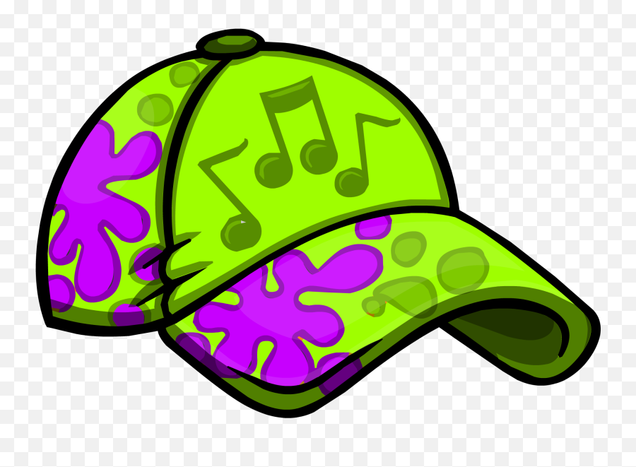 Music Splatter Hat - Club Penguin Music Jam Hat Emoji,Peach Emoji Cap