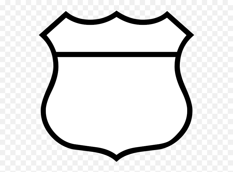 Blue Police Badge Clipart Kid - Clipartix Blank Route 66 Signs Emoji,Football Badge Emoji