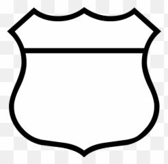 Blue Police Badge Clipart Kid - Clipartix Blank Route 66 Signs Emoji,Football Badge Emoji