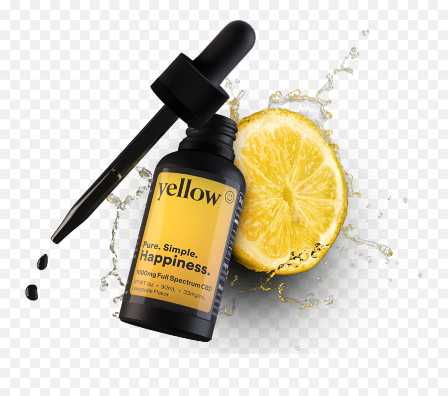 Yellow Lemonade 1000mg Cbd Tincture - Meyer Lemon Emoji,Guess The Emoji Lemon Water Water