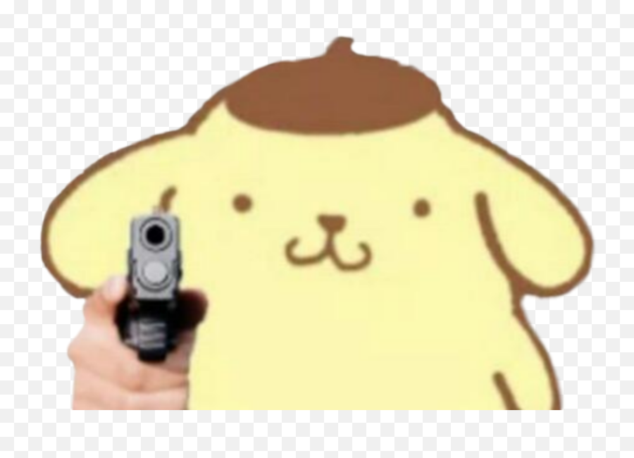 Sanrio Sanriocurded Cursed Sticker - Firearm Emoji,Cursed Emoji Gun