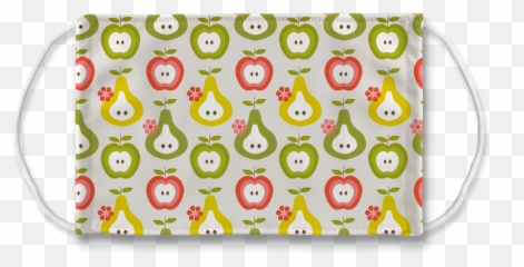 Retro Fruit Flower Patterns - Happy Emoji,Flower Emoticon Face